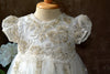Tara - Stunning Sequined Beaded Lace Christening Gown | Baptism dress for baby girl | Girls Christening Gown