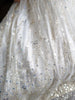 Lila - Sequined Milky white Christening gown | Comes with bonnet